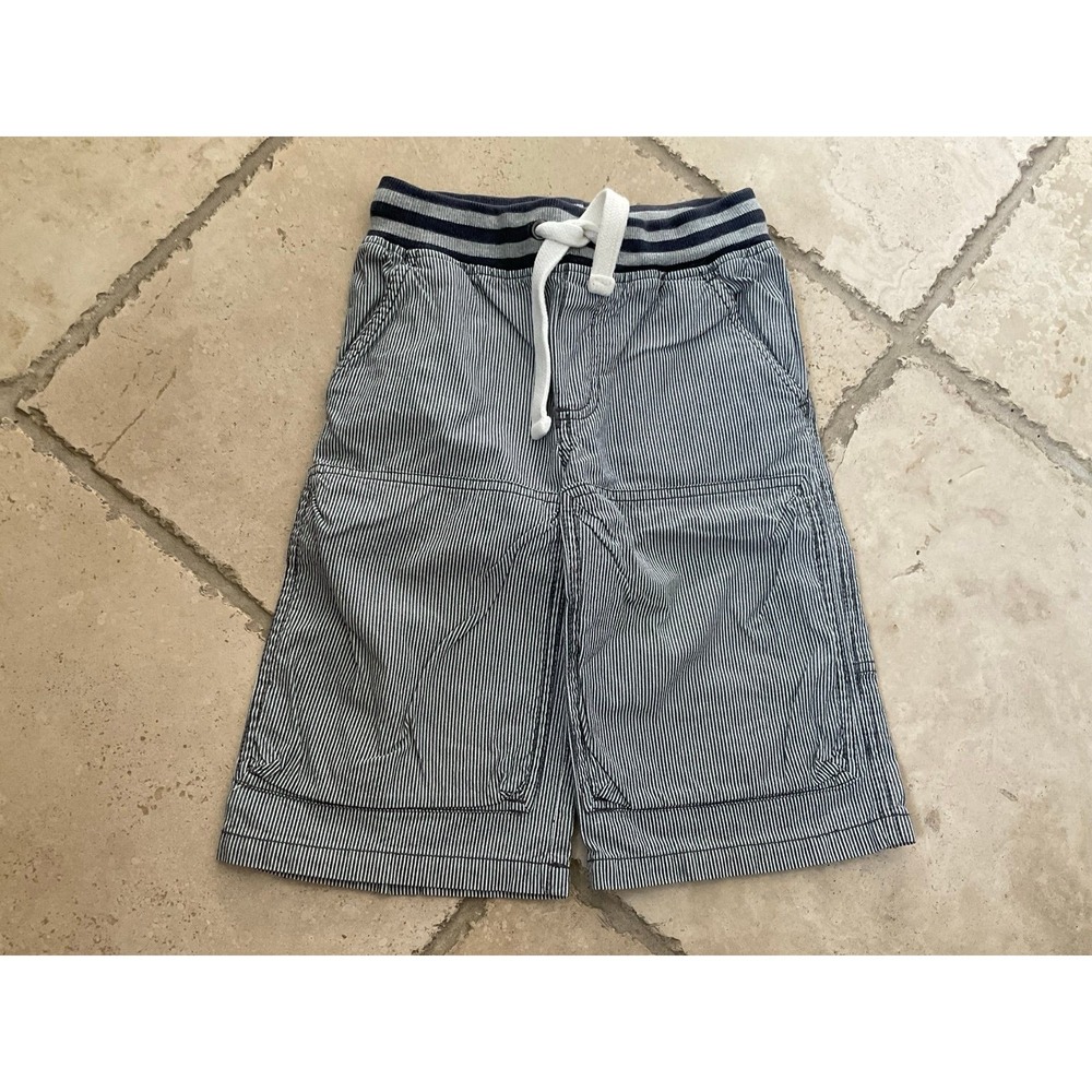 Mini Boden Blue Striped "Baggies" Shorts Boys size 6